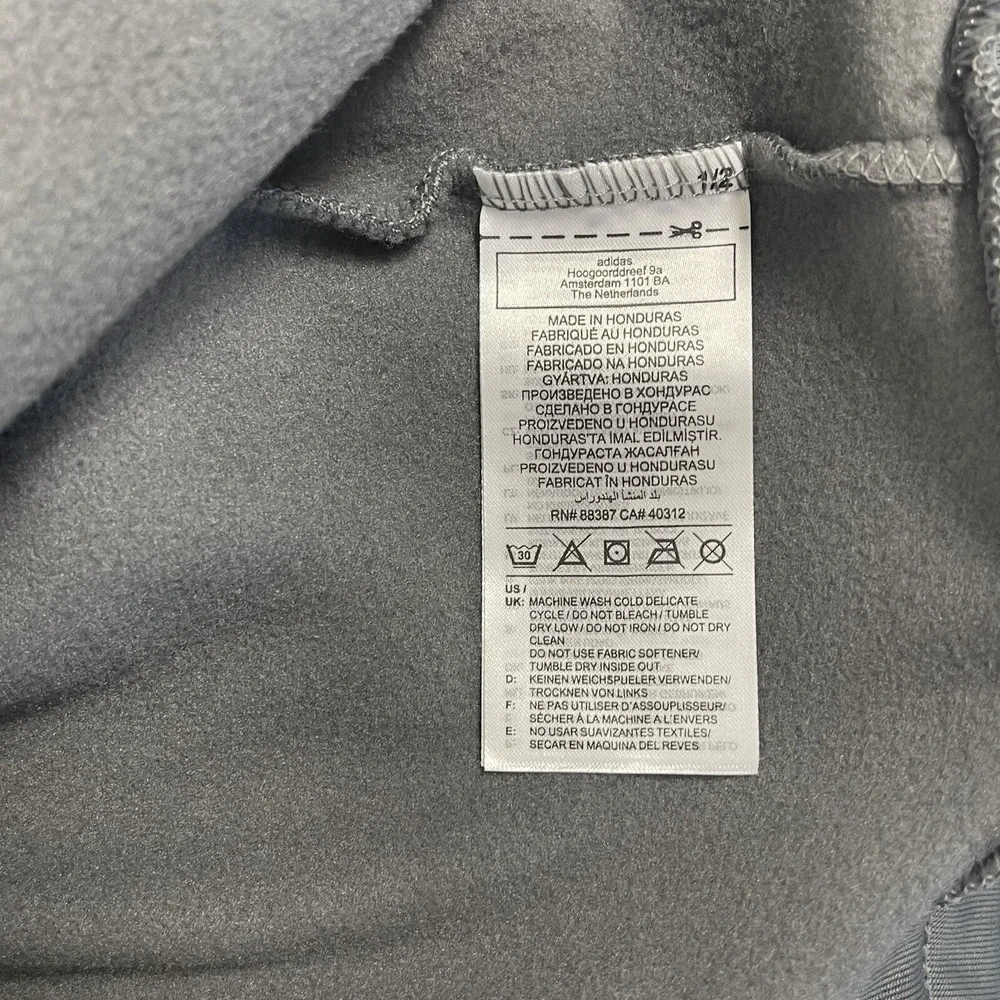 Adidas Mens Medium Grey Gray‎ Team Issue Pullover Aeroready Hoodie Sweatshirt